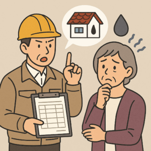 付帯工事を提案する悪質リフォーム業者