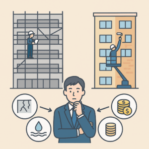 大規模修繕と中規模修繕について検討する人